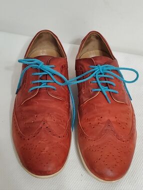 John Fluevog Flight BLQ Mens Wingtip Oxford Shoes Size 10